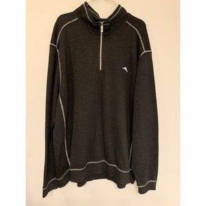 Tommy Bahama 1/4 Zip Sweatshirt XXL. Marlin Logo Heavy